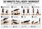 20 Minute Full Body Workout at Home No Equipment