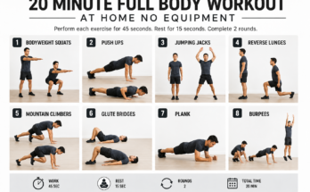 20 Minute Full Body Workout at Home No Equipment