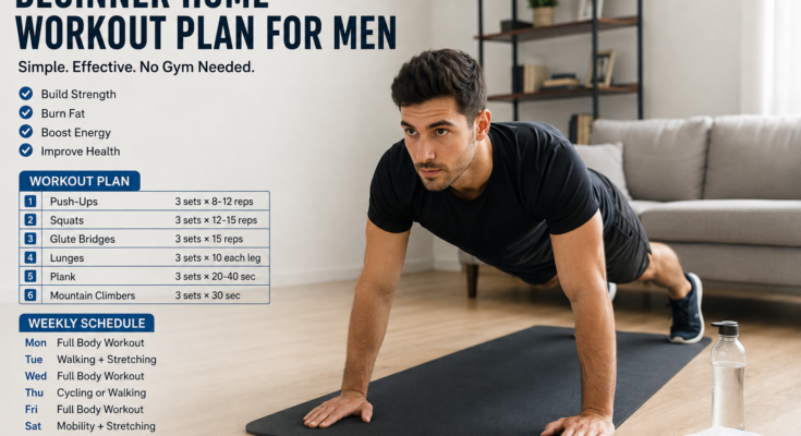 Beginner Home Workout Plan for Men